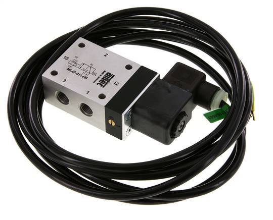 3/2 G1/4'' (G1/8'') Válvula de Solenoide Piloto Externo 24V DC ATEX 0-10bar/0-140psi Airtec