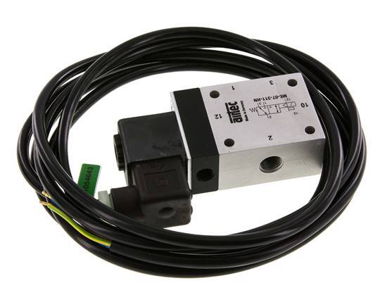 3/2 G1/4'' (G1/8'') Válvula de Solenoide Piloto Externo 24V DC ATEX 0-10bar/0-140psi Airtec