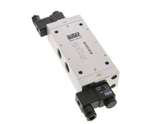 válvula solenoide de 5/3 G1/2'' de centro cerrado 24V DC 3-10bar/42-140psi Airtec