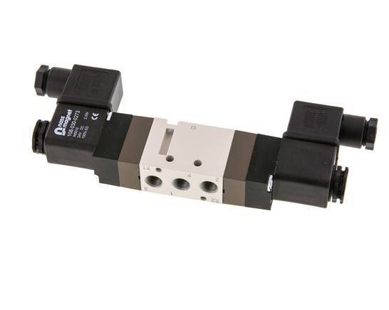 5/2 G1/8'' Válvula solenoide biestable 12V DC 1.5-10bar/21.0-140psi YPC