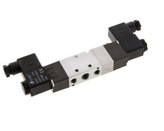 5/3 G1/4'' (G1/8'') Válvula solenoide de centro de presión 230V AC 1.5-8bar/21.0-112psi E.MC