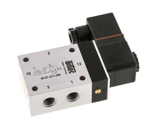 electroválvula 3/2 G1/4'' NC 24V DC ATEX 2.5-10bar/35.0-140psi Airtec