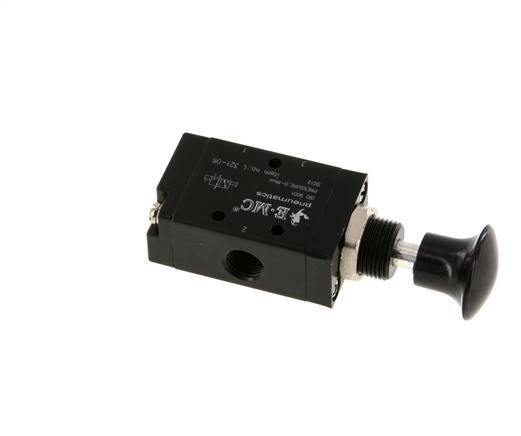 3/2 G1/8'' Válvula de palanca manual Axial Detent 0-8bar/0-112psi E.MC