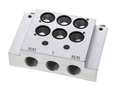 Placa final con dos asientos de válvula para Airtec KM09