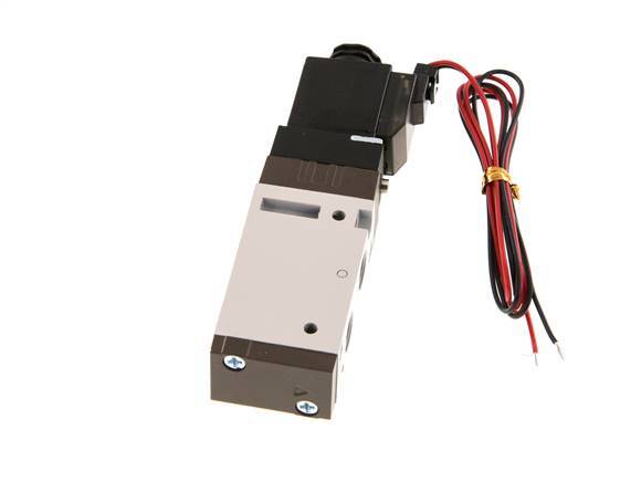 válvula solenoide 5/2 G1/8'' 24V DC 1.5-10bar/21.0-140psi Enchufe de 2 pines YPC