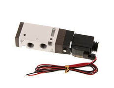 válvula solenoide 5/2 G1/8'' 24V DC 1.5-10bar/21.0-140psi Enchufe de 2 pines YPC