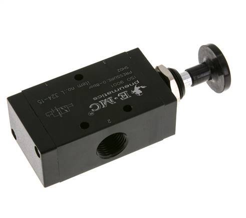 3/2 G1/2'' Válvula de palanca manual Axial Detent 0-8bar/0-112psi E.MC
