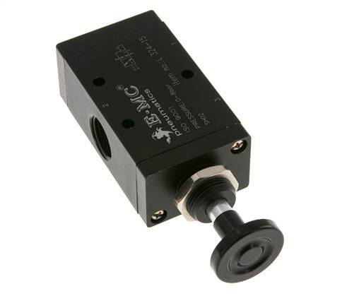 3/2 G1/2'' Válvula de palanca manual Axial Detent 0-8bar/0-112psi E.MC