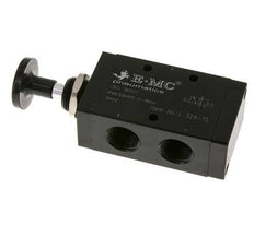 3/2 G1/2'' Válvula de palanca manual Axial Detent 0-8bar/0-112psi E.MC
