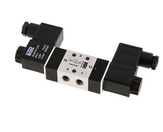válvula de solenoide biestable 3/2 G1/8'' 24V DC 2.5-10bar/35.0-140psi Airtec