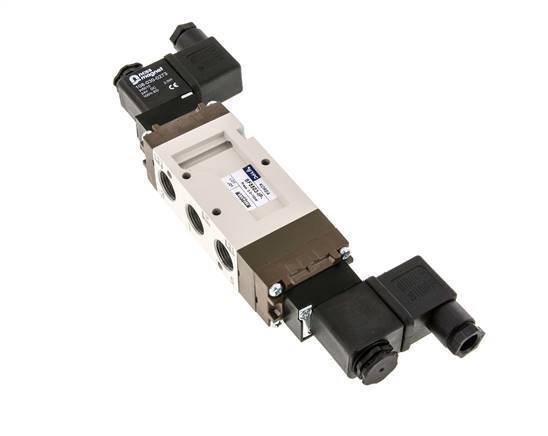 válvula solenoide de centro de presión 5/3 G3/8'' 230V AC 2-10bar/28-140psi YPC
