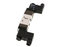 5/3 G1/4'' (G1/8'') Válvula solenoide de centro de presión 230V AC 2-10bar/28-140psi YPC
