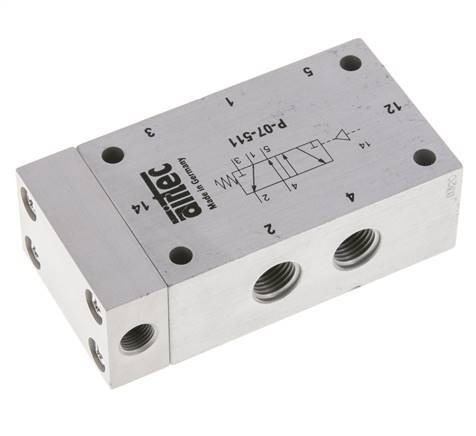 válvula piloto de aire 5/2 G1/4'' 0-10bar/0-140psi Airtec