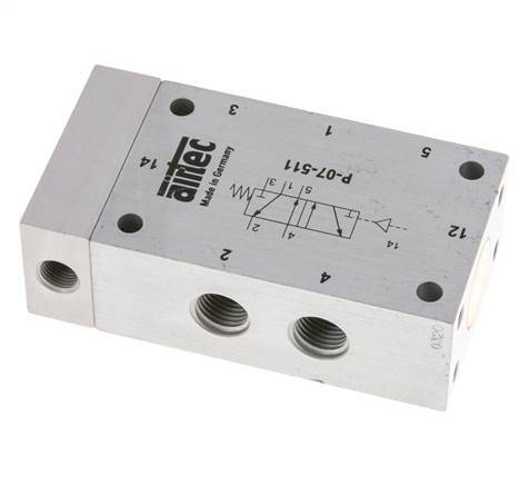 válvula piloto de aire 5/2 G1/4'' 0-10bar/0-140psi Airtec
