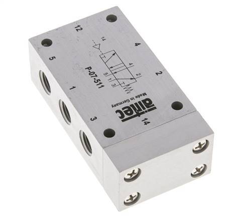 válvula piloto de aire 5/2 G1/4'' 0-10bar/0-140psi Airtec
