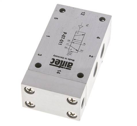 válvula piloto de aire 5/2 G1/4'' 0-10bar/0-140psi Airtec