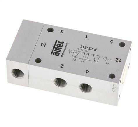 5/2 G1/8'' Válvula piloto de aire ATEX 0-10bar/0-140psi Airtec