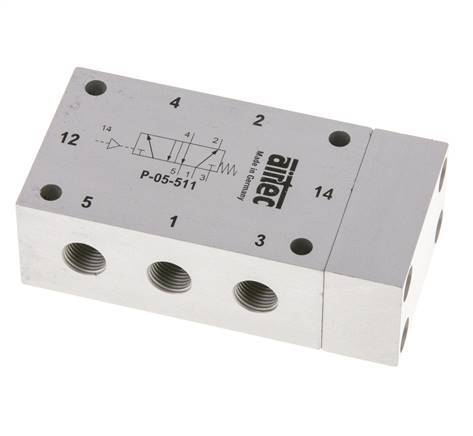 5/2 G1/8'' Válvula piloto de aire ATEX 0-10bar/0-140psi Airtec
