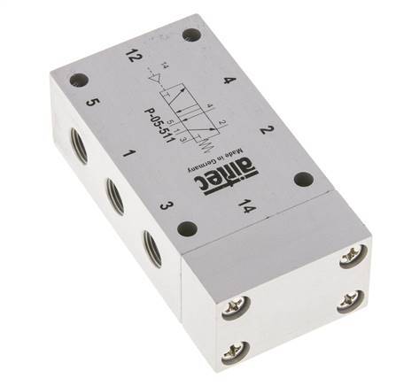 5/2 G1/8'' Válvula piloto de aire ATEX 0-10bar/0-140psi Airtec