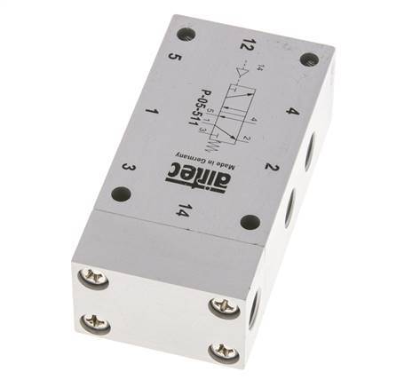 5/2 G1/8'' Válvula piloto de aire ATEX 0-10bar/0-140psi Airtec