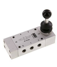 válvula de palanca manual de escape central 5/3 G1/8'' 0-10bar/0-140psi Airtec