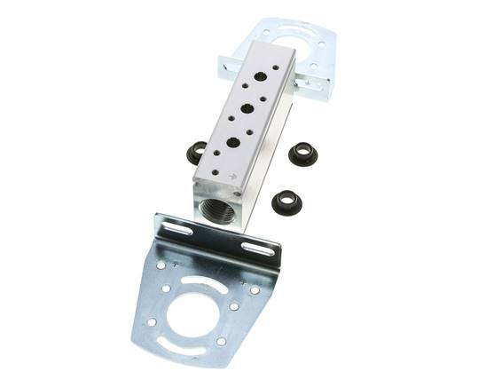 2xG1/2'' Manifold 3-Station Festo 8026220 VABM-B10-25-G12-3-P53