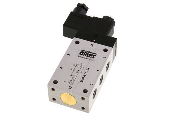 válvula solenoide 5/2 G1/4'' 24V DC 2.5-10bar/35.0-140psi Airtec