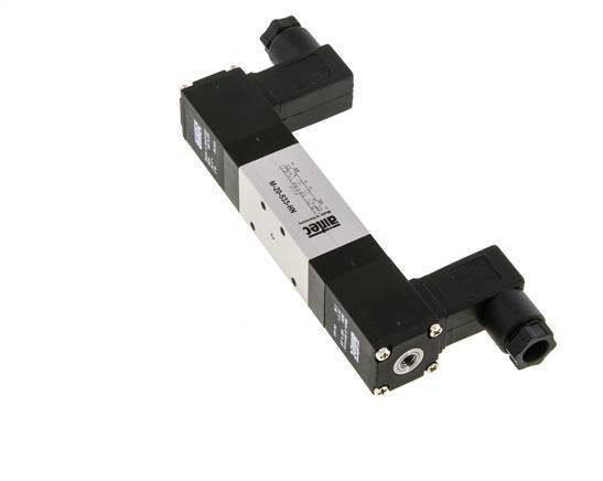 5/3 M5 Válvula solenoide central de escape 12V DC 3-8bar/42-112psi Airtec