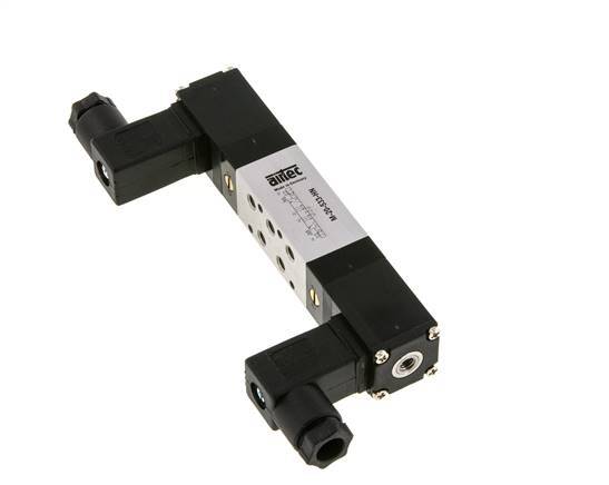 5/3 M5 Válvula solenoide central de escape 12V DC 3-8bar/42-112psi Airtec