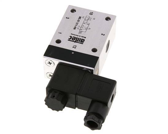 3/2 G1/4'' (G1/8'') Válvula Solenoide Piloto Externo 24V DC 0-10bar/0-140psi Airtec