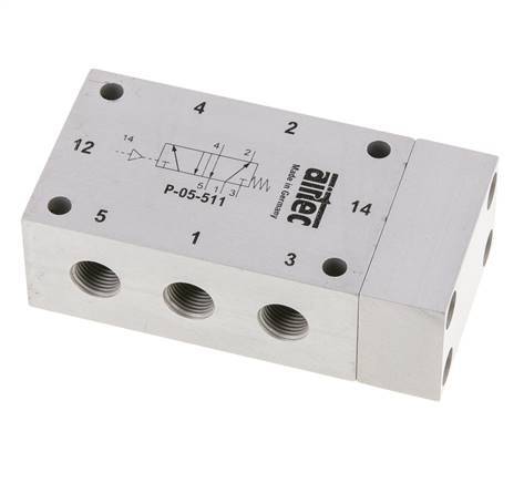 5/2 G1/8'' Válvula piloto de aire 0-10bar/0-140psi Airtec