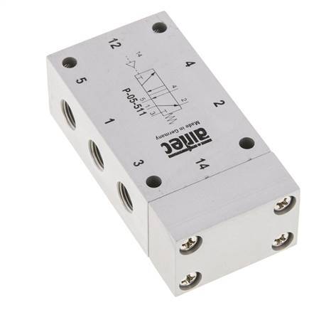 5/2 G1/8'' Válvula piloto de aire 0-10bar/0-140psi Airtec