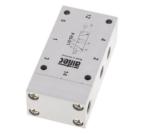 5/2 G1/8'' Válvula piloto de aire 0-10bar/0-140psi Airtec