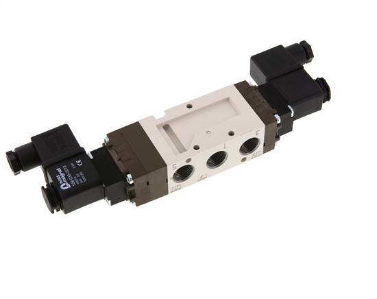 5/3 G3/8'' Válvula solenoide de centro cerrado 115V AC 2-10bar/28-140psi YPC