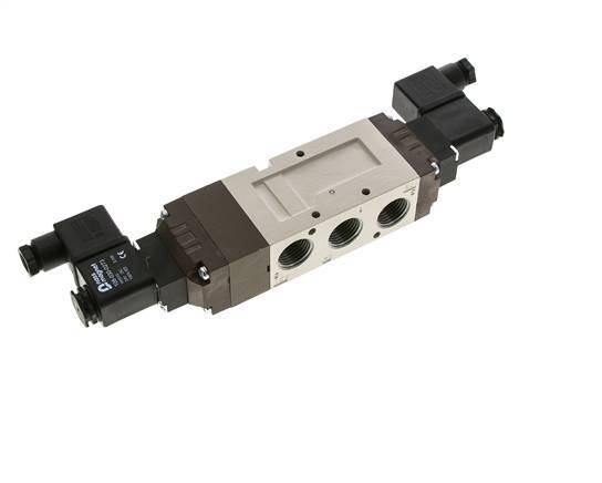 válvula solenoide central de escape 5/3 G1/2'' 24V DC 2-10bar/28-140psi YPC