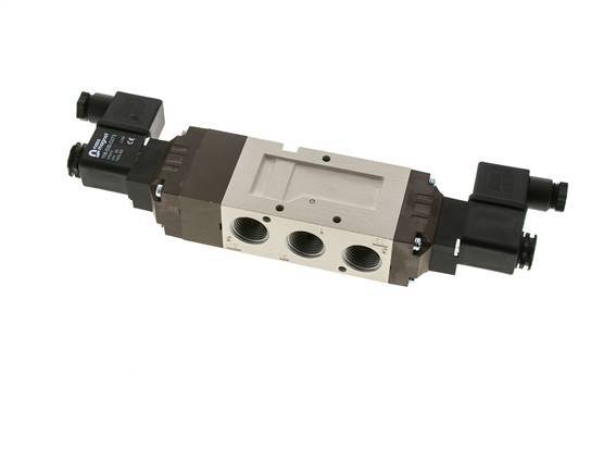 válvula solenoide central de escape 5/3 G1/2'' 24V DC 2-10bar/28-140psi YPC