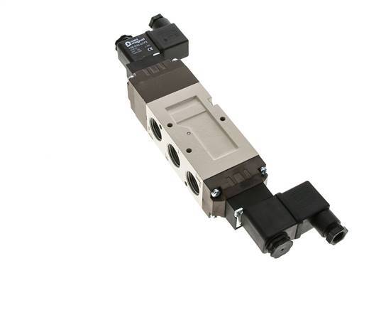 válvula solenoide central de escape 5/3 G1/2'' 24V DC 2-10bar/28-140psi YPC