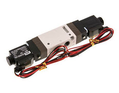 5/2 G1/8'' Electroválvula biestable 24V DC 1.5-10bar/21.0-140psi Conector de 2 pines YPC