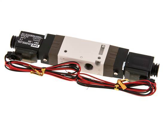 5/2 G1/8'' Electroválvula biestable 24V DC 1.5-10bar/21.0-140psi Conector de 2 pines YPC