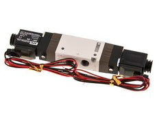 5/2 G1/8'' Electroválvula biestable 24V DC 1.5-10bar/21.0-140psi Conector de 2 pines YPC