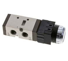 5/2 G1/4'' (G1/8'') Válvula de botón negro 0-8bar/0-112psi YPC