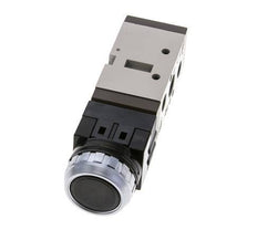 5/2 G1/4'' (G1/8'') Válvula de botón negro 0-8bar/0-112psi YPC