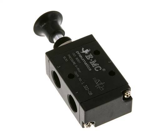 3/2 G1/4'' Válvula de palanca manual Axial Detent 0-8bar/0-112psi E.MC