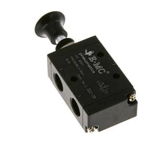3/2 G1/4'' Válvula de palanca manual Axial Detent 0-8bar/0-112psi E.MC