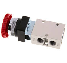 válvula de botón de parada de emergencia 3/2 G1/4'' Rojo 0-8bar/0-112psi YPC