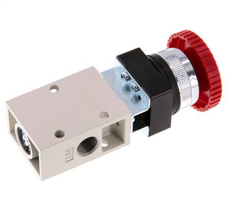 válvula de botón de parada de emergencia 3/2 G1/4'' Rojo 0-8bar/0-112psi YPC