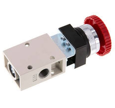 válvula de botón de parada de emergencia 3/2 G1/4'' Rojo 0-8bar/0-112psi YPC