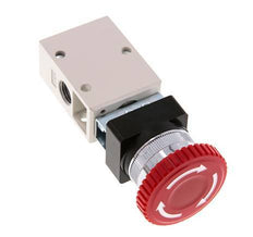 válvula de botón de parada de emergencia 3/2 G1/4'' Rojo 0-8bar/0-112psi YPC