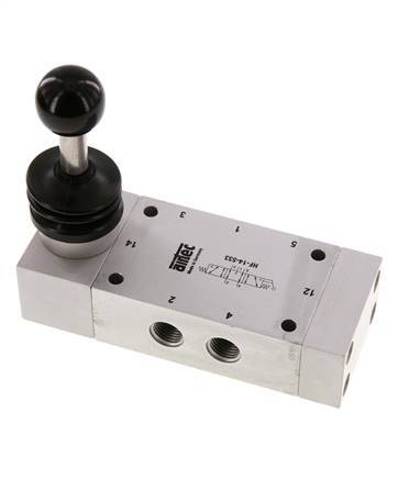 válvula de palanca manual de escape central 5/3 G1/4'' 0-12bar/0-168psi Airtec