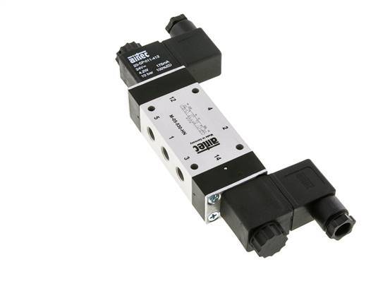 5/3 G1/8'' Válvula solenoide de centro cerrado 230V AC 3-8bar/42-112psi Airtec